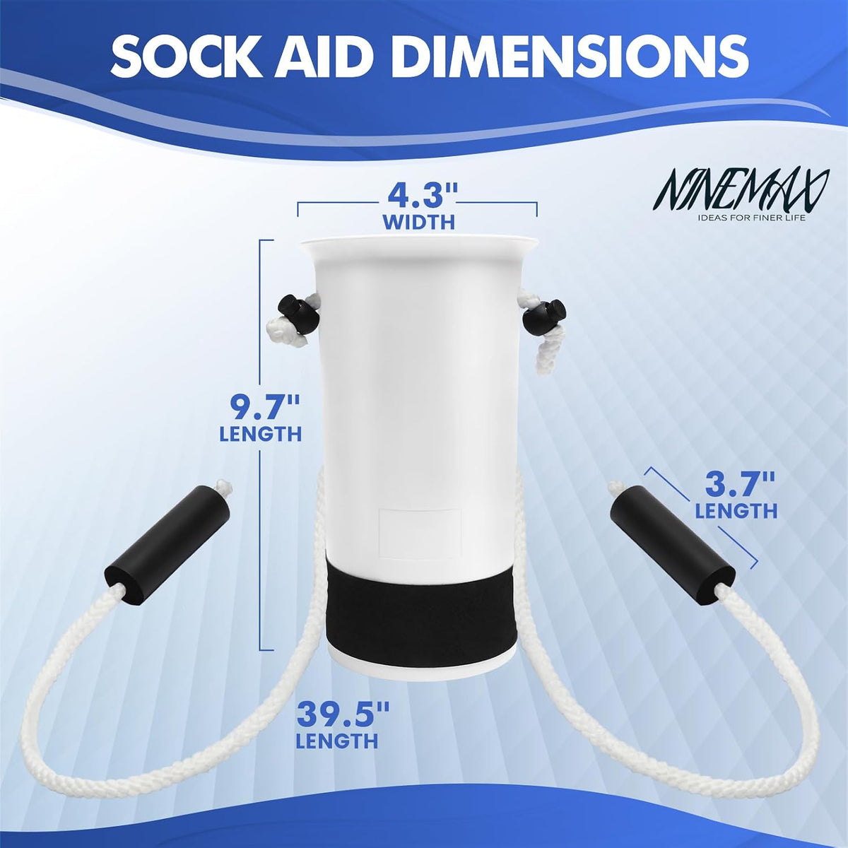 Sock Aid for Seniors, No Bending Sock Helper Device for Putting On Socks