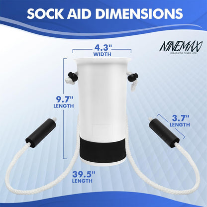 Sock Aid for Seniors, No Bending Sock Helper Device for Putting On Socks