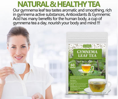 Premium Lemon Balm Leaf Tea, 50 Bags. Made with 100% Natural Lemon Balm Leaves, No Additive & Caffeine Free, Promotes Relaxation & Support Digestion.