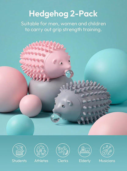AZALEA Bubble Blowing Squishy Hedgehog Squeeze Toys, 2 Pack Bubble Squishy