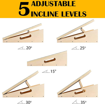 MUCITAGF Professional Slant Board, Adjustable Incline Board and Calf Stretcher, Slant Board for Calf Stretching, Calf Stretch Board
