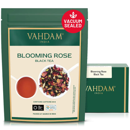 VAHDAM, Turmeric Ginger Herbal Tea (50+ Cups, 3.53oz) Caffeine Free | 100% Pure Herbal Blend - Savory & Spicy | Vacuum Sealed | Direct from Source