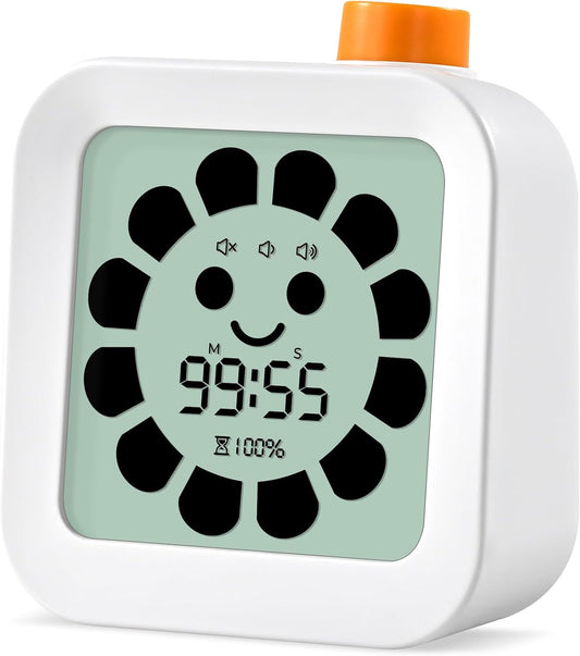 EooCoo Cute School Supplies Visual Timer for Kids, ADHD & Autism, Digital Countdown with Clear Petal-Style Visual Time Progress, Easy-to-Use Time Management Tool for Calm Transitions, Classroom & Home