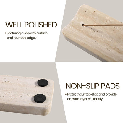 Koville Marble Incense Holder, Incense Holder for Sticks, Incense Sticks Holder Ash Catcher for Meditation Yoga SPA, Natural Stone Incense Burner, Home Table Decor (Grey)