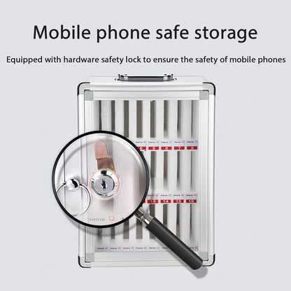 Cell Phone Charging Stations Phone Storage Cabinet Cell Phone Safe Deposit Box 24,36, 48, 60 Position Cell Phone Storage Box Cell Phone Locker Kitchen Furniture(12slots)