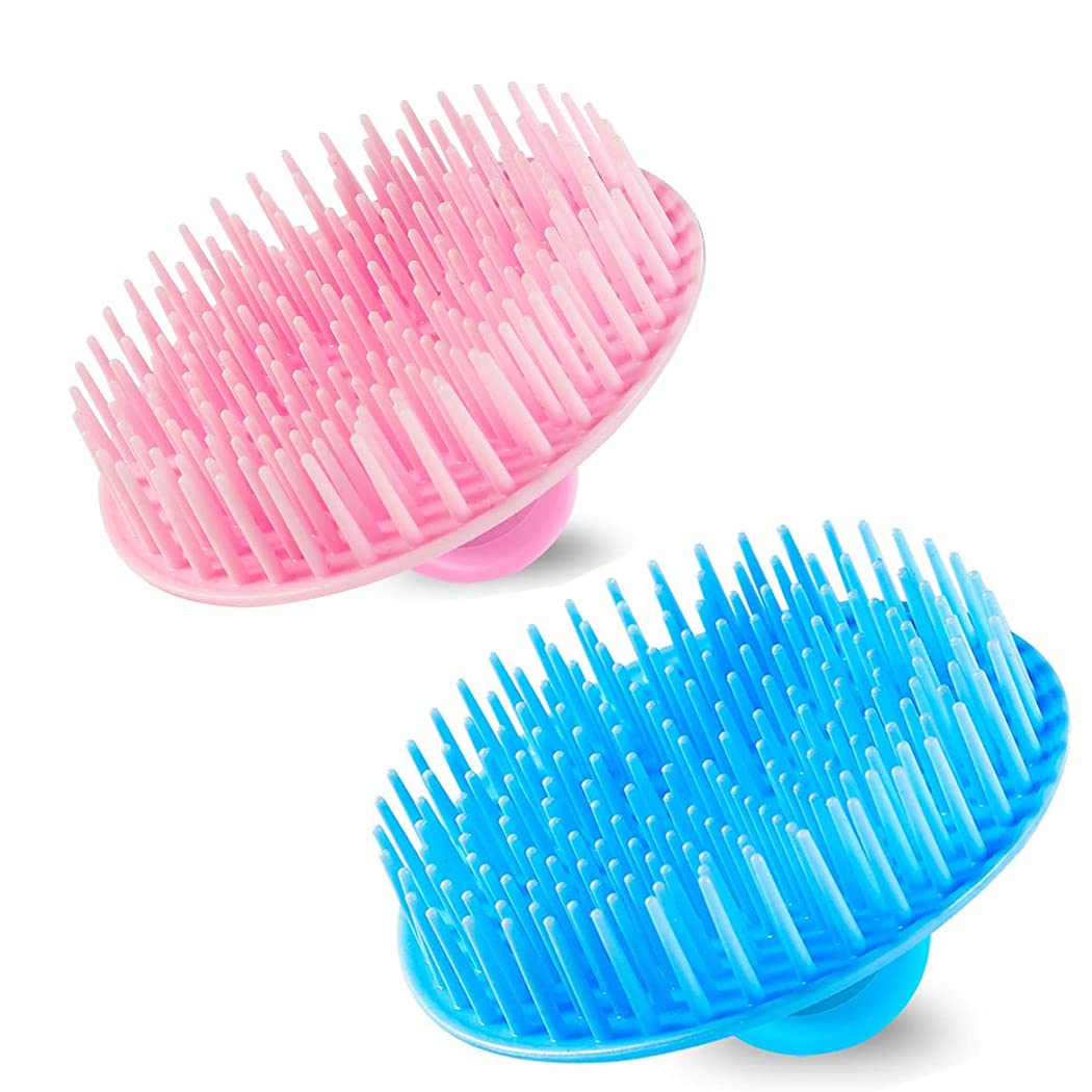 4PCS Hair Scalp Scrubber Massager Brush Head Exfoliator Shower Shampoo Comb