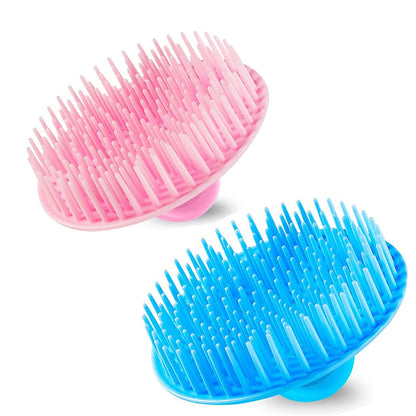 4PCS Hair Scalp Scrubber Massager Brush Head Exfoliator Shower Shampoo Comb