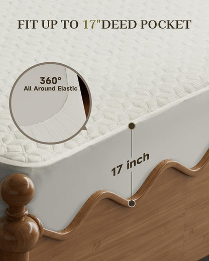 GOTCOZY Heated Mattress Pad Mini Twin Size-Heated Pad for Bed Warmer(White)