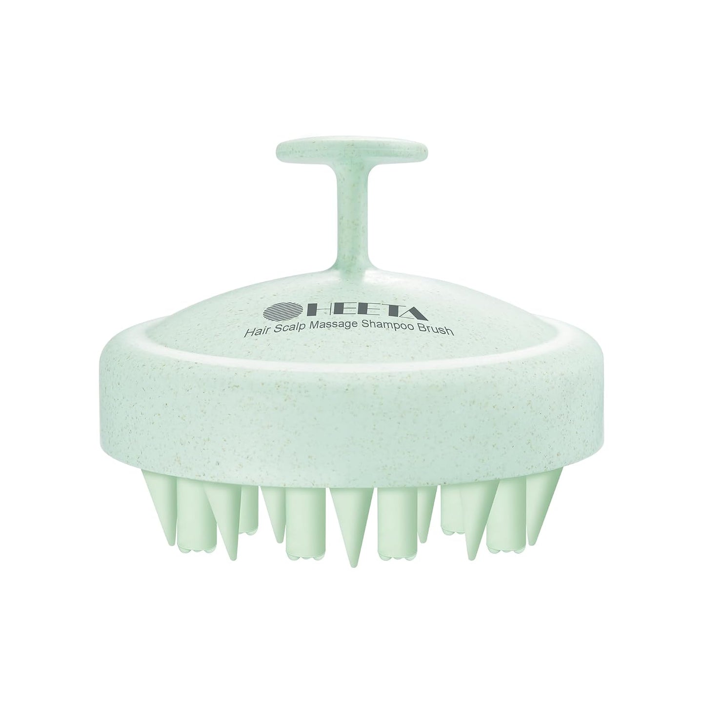 HEETA Hair Scalp Massager for Hair Growth, Shampoo Brush, Scalp Scrubber Exfoliator with Soft Silicone Bristles for Dandruff Removal to Relieve Stress, Wet Dry Use Updated Material, Beige