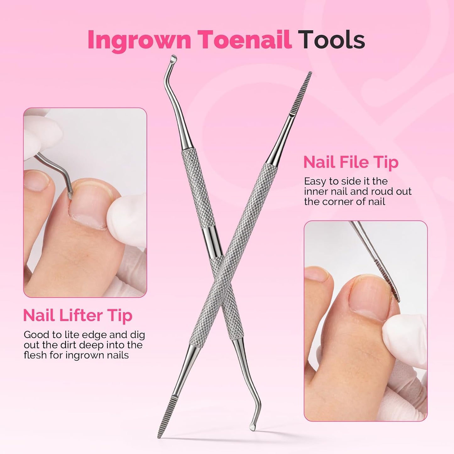 MelodySusie 16Pcs Professional Nail Buffer Kit,Nail Files and Buffers,Nail Buffer Block,Nail Brush, Nail File Buffers Kit for Natural Nails,DIY,Home Use,Salon（100/180 Grit）