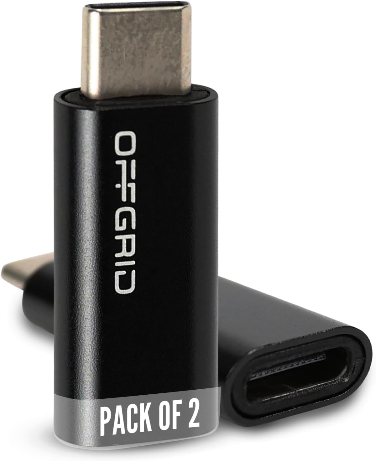 OFFGRID USB Data Blocker, USB C Data Protection Adapter, Black