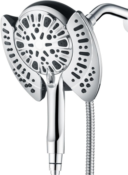 INAVAMZ Shower Head with Handheld High Pressure: Hand Held Shower Head & Rain Shower Head 2-IN-1 Shower Head with 59" Rotatable Stainless Steel Hose, Shower Trim Systems, Sliver 2.5 GPM 15391 Filter
