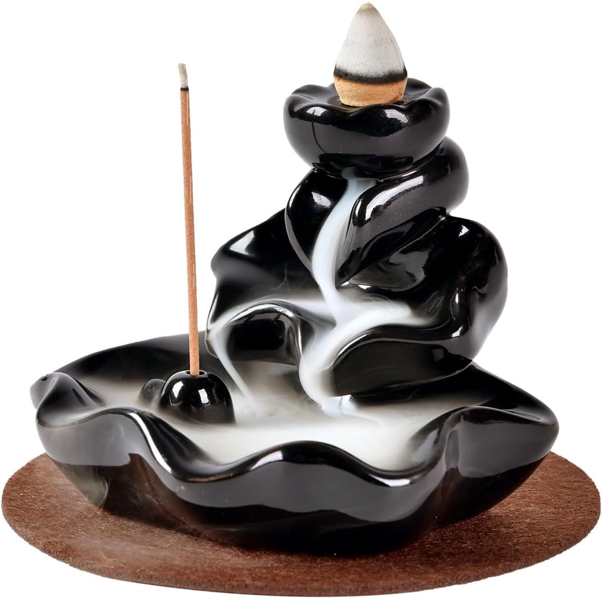 Waterfall Incense Burner, Waterfall Incense Holder, with 10P Cones