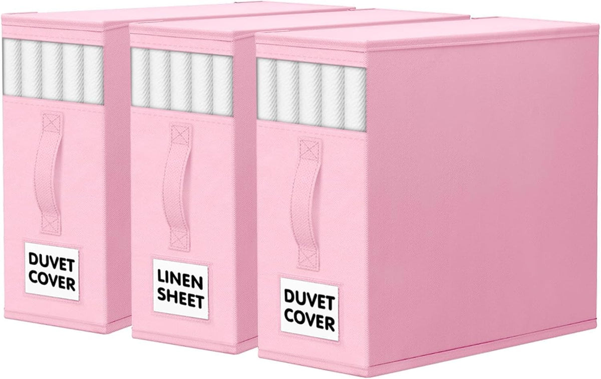 WOWBOX Bed Sheet Organizers and Storage,Closet Organizer Under Bed Storage