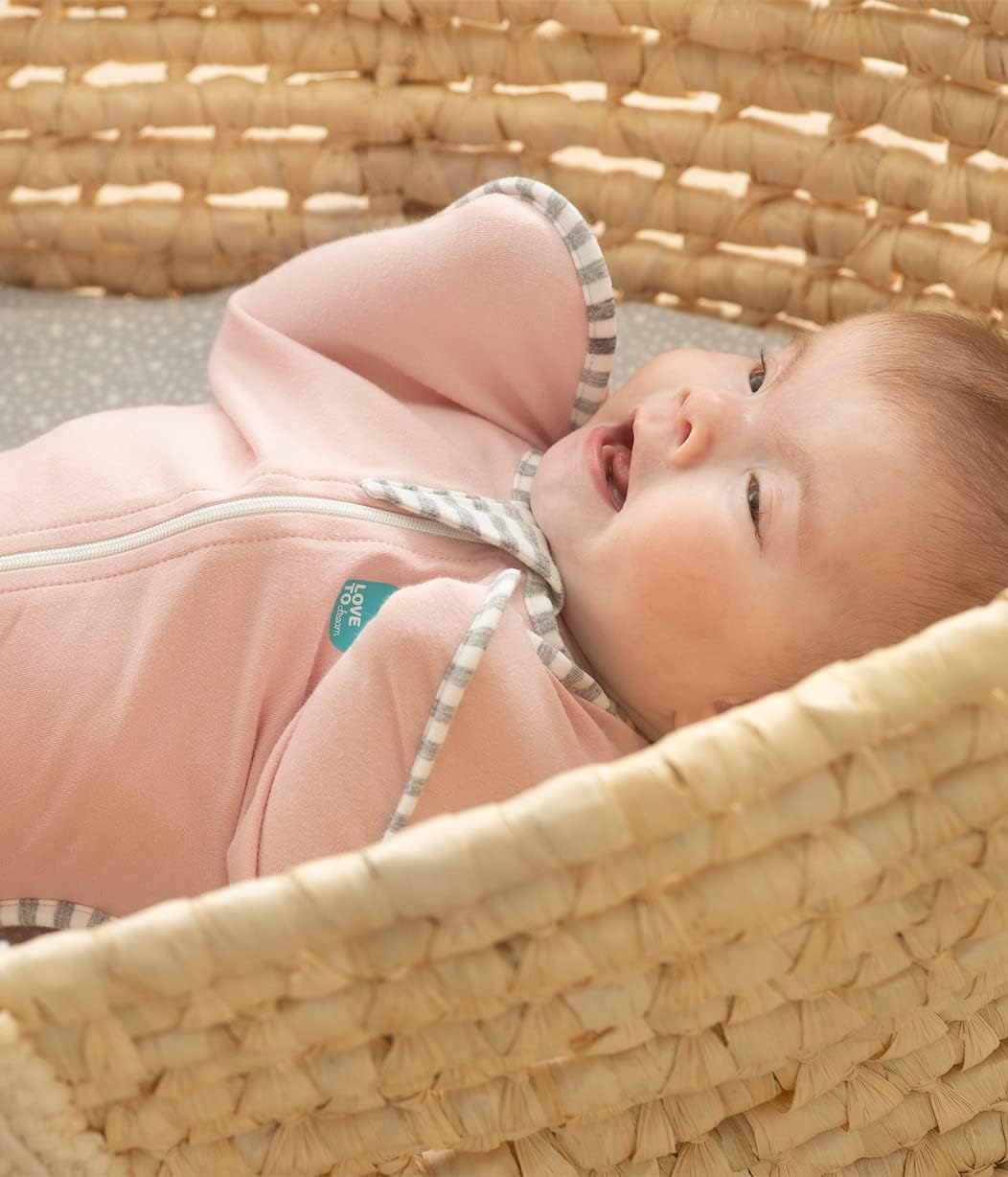 Love to Dream Swaddle UP, Baby Sleep Sack, Self-Soothing Swaddles for Newborns, Get Longer Sleep, Secure Fit Helps Calm Startle Reflex, New Born Essentials for Baby, 1.0 TOG, 13-19 lbs, Deep Olive
