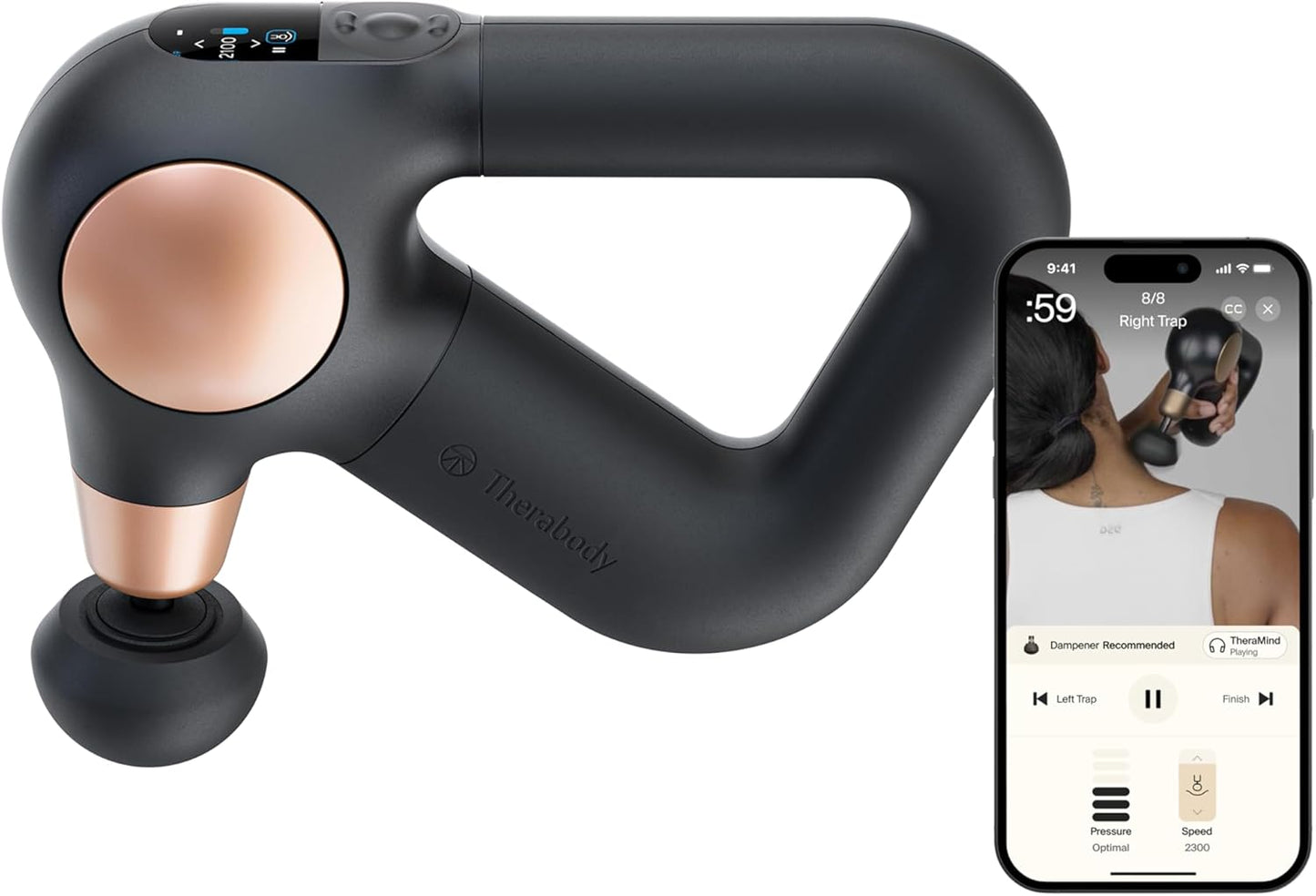 TheraGun Sense (1st Generation) by Therabody - Deep Tissue Massage Gun with Preloaded Routines for Stress Relief, Pain Relief & Muscle Soreness in Neck, Back, Leg, Knee, and Shoulder (Black)