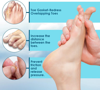 12 Packs Foam Toe Separator - Kimihome Toe Gasket-Redress Overlapping Toes, Prevent Friction and Release Pressure, Relieve The Pain Caused by Bunions