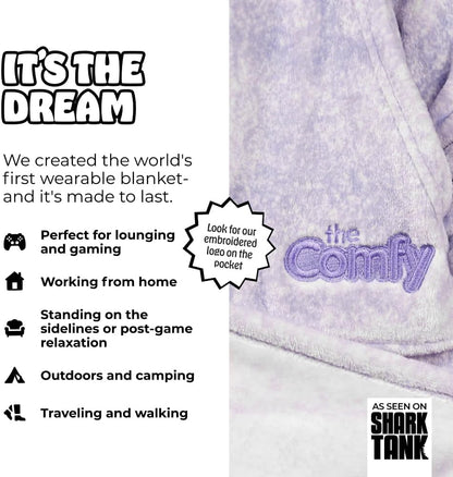 THE COMFY Dream | From Shark Tank | Patented | No Sherpa | Light Wearable Blanket Hoodie | Gift for Women & Men | One Size
