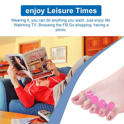Pedicure Toe Separators for Bunion & Nail Polish Orthopedic Gel Toenail Dividers, Soft Gel Pedicure Kit Suitable for Salon Supplies, Beauty Tools for Toenail Separation