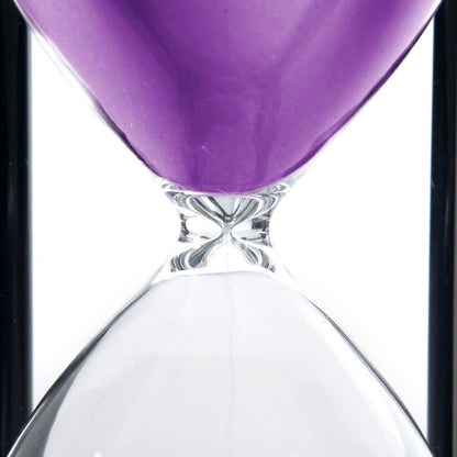60 Minutes Hourglass, Wood Sand Timer, White | 4 x 4 x 8 inch Sand Clock