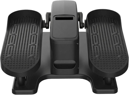 Under Desk Elliptical Machine, Quiet Seated Pedal Exerciser for Senior, Elliptical Exercise Machine Leg Exerciser for Home Office with Monitor, Remote and 12 Adjustable Speeds