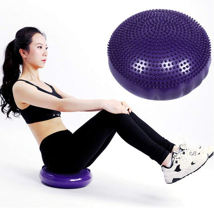 Balance Disc, Exercise Balance Stability Disc Wobble Cushion Wiggle Seat without Pump for Improving Posture, Fitness, Stability