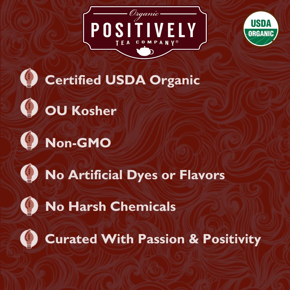 Organic Positively Tea Company, Lavender Chamomile, Herbal Tea, Loose Leaf, 16 Ounce