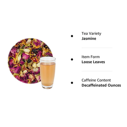 Taimei Teatime Rose Jasmine Herbal Tea Loose Leaf - 4.23oz