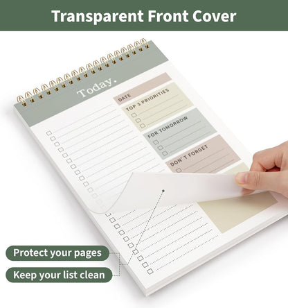 104 Pgs To Do List Notepad, 52 Undated Sheets Duplex-printed