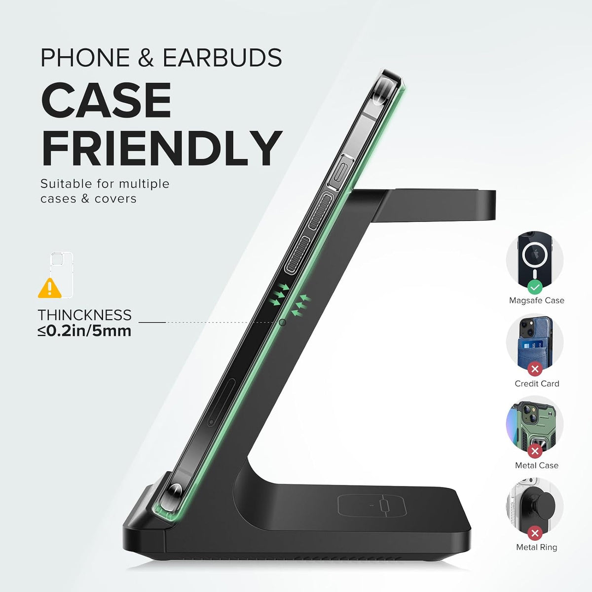 3 in 1 Fast Wireless Charging Station for Multiple Apple Devices