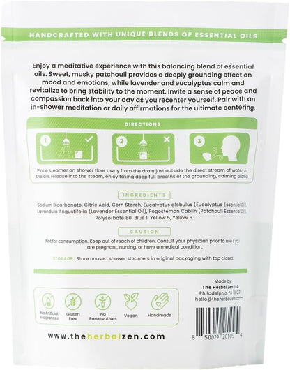 Recenter Shower Steamers Aromatherapy for Relaxing - USA Made Mothers Day Gift for Her - Lavender & Eucalyptus Shower Bomb Tablets – Soothing Natural Essential Oils (10 Pack)
