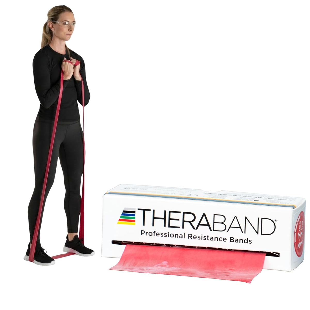 THERABAND Resistance Bands, Workout Band, Exercise, Physical Therapy, Blue