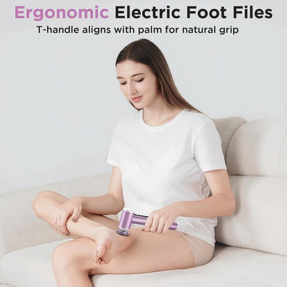 Electric Foot Callus Remover, Apply Oil,Foot File,Reusable Nano-Glass Head, Ergonomic Premium Aluminum Callus Remover for feet, Professional Foot SPA Pedicure Tool at Home