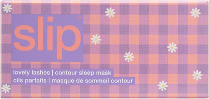 slip Contour Sleep Mask | 100% Pure Mulberry Silk, Ultra Soft | Contoured Design, Prevents Eye Pressure | Adjustable Strap, Ideal for Travel - Black