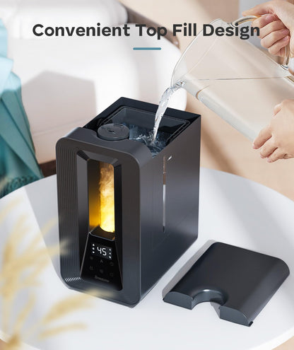 BREEZOME 6L Cool Mist Humidifier for Bedroom 50H Runtime 7-Color Mood Light