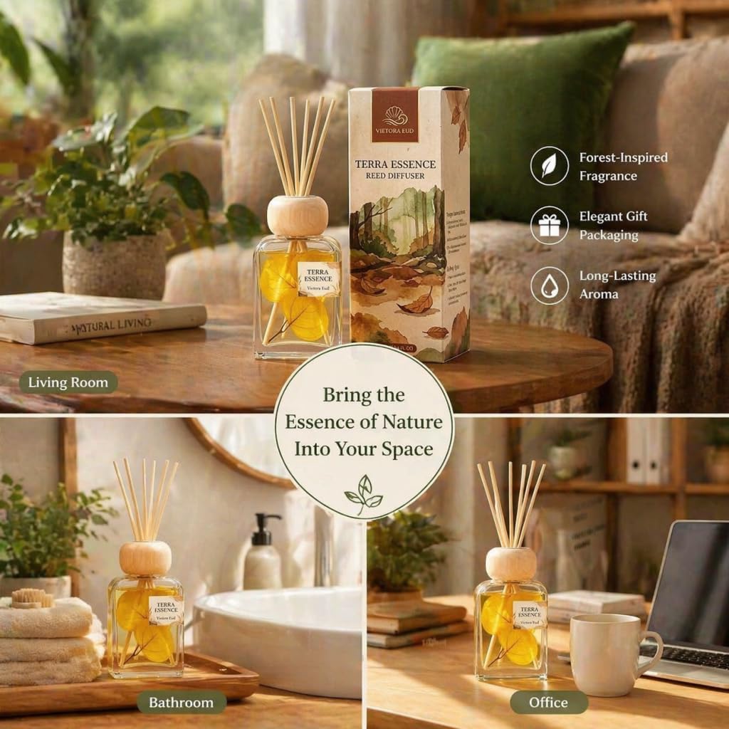 Luxury Hotel Scent Reed Diffuser 100ml (3.38oz) | No.1898 Hotel Collection Diffuser Oil Inspired by Ritz Carlton | Home, Bathroom & Office Decor | Long-Lasting Room Freshener Gift Set