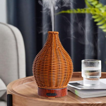 Essential Oil Diffuser, Ultrasonic Diffuser for Essential Oil, Cool Mist Humidifier Aromatherapy Diffuser with 7 Color Lighting Changing Modes, Waterless Auto Shut-Off for Home（Flower Fairy）