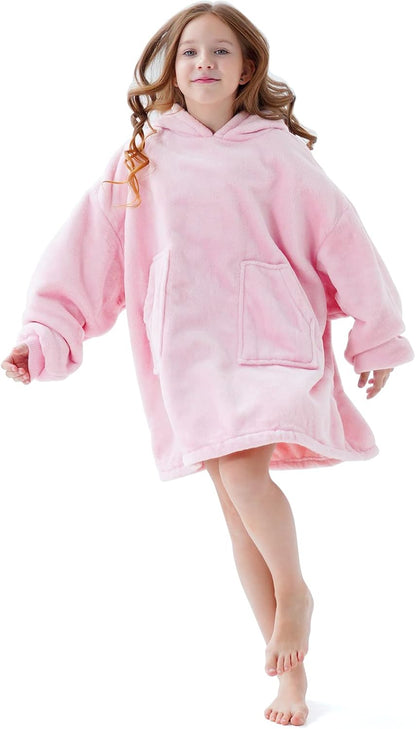 Aemicion Strawberry Blanket Hoodie,Oversized Sherpa Wearable Hooded Blanket,Warm Cozy Sweatshirt Gifts for Women Girls Adult