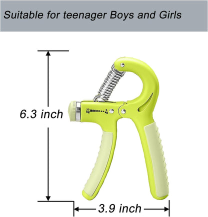 Strengthener Hand Grip 2 Pack Kid Boys Girls Teenager Strength Trainer Number Counter Forearm Finger Wrist Gripper Exerciser 5-30kg Adjustable Stretcher Squeezer Workout