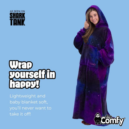 THE COMFY Dream | From Shark Tank | Patented | No Sherpa | Light Wearable Blanket Hoodie | Gift for Women & Men | One Size