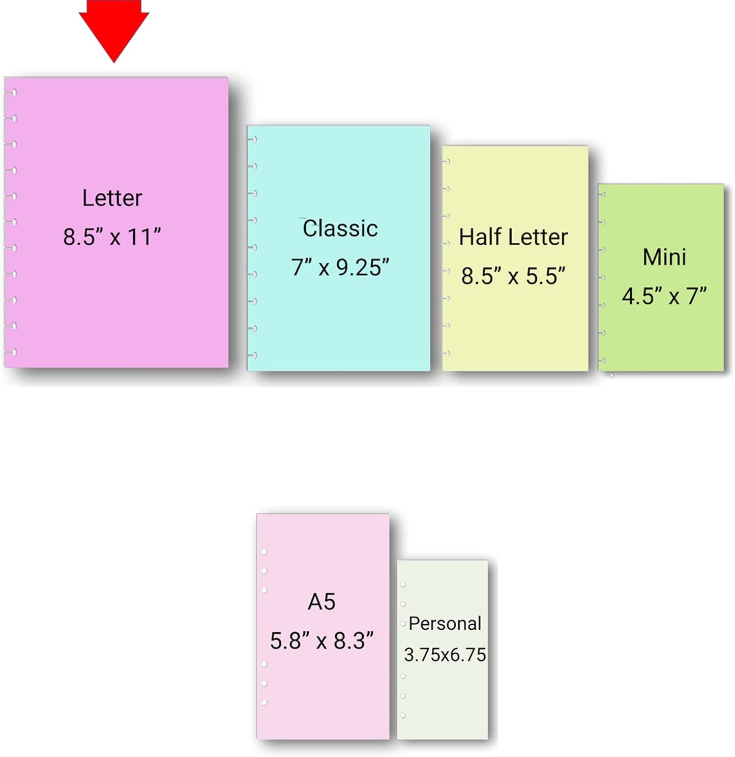 Habit Tracker Inserts for 9 Disc Planners, Habit Log, Resolution Tracker, Monthly Habit Planner for Medium Size Planners (9 Disc Classic (7" x 9.25"))