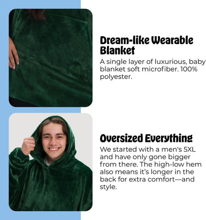 THE COMFY Dream | From Shark Tank | Patented | No Sherpa | Light Wearable Blanket Hoodie | Gift for Women & Men | One Size