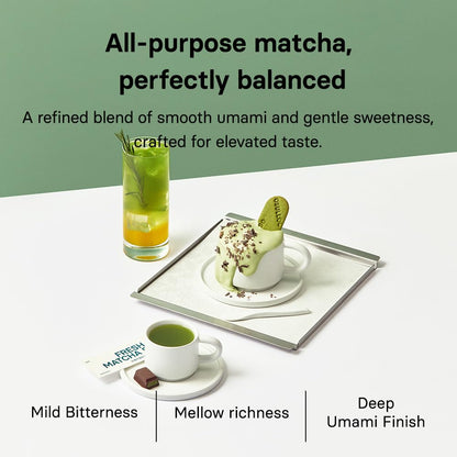 OSULLOC Jeju Matcha Milk Tea Powder Stick Packets, 10 Count