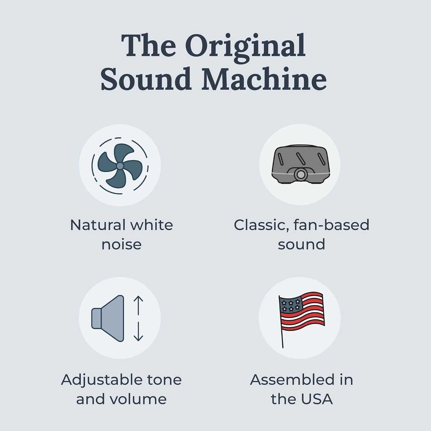Yogasleep Dohm (White/Gray) The Original White Noise Machine, Relaxing Natural Sound from a Real Fan, Sleep Aid & Noise Cancelling for Adults & Baby, Office Privacy & Meditation, Baby Registry