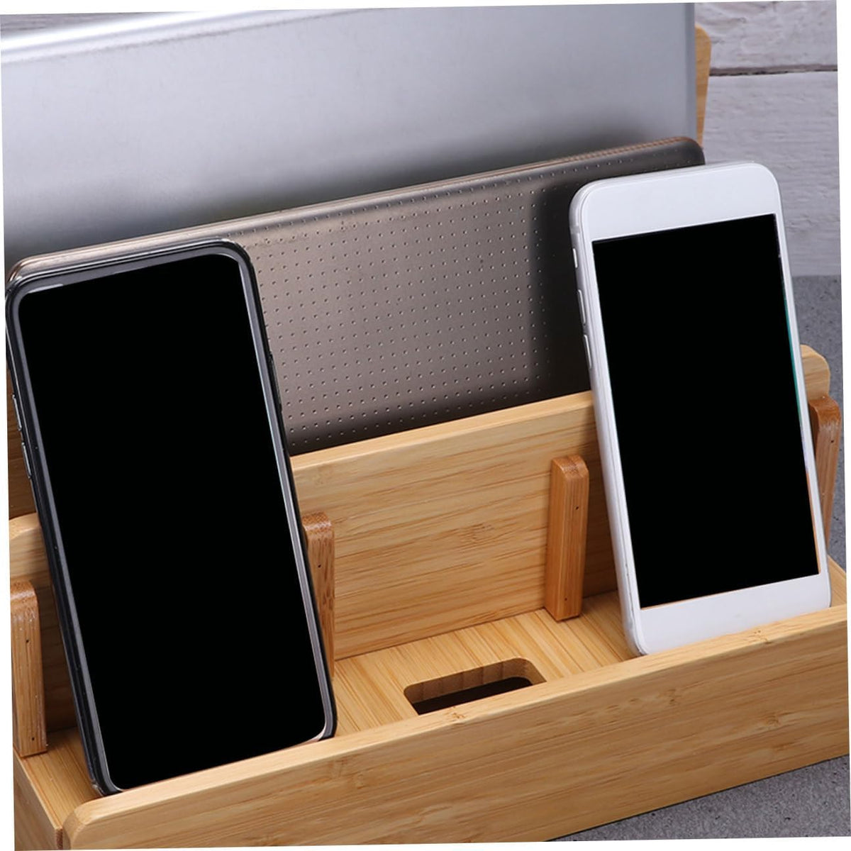 Cellphone Holder Xmas Wood Charge Station for Smartphones and Tablets