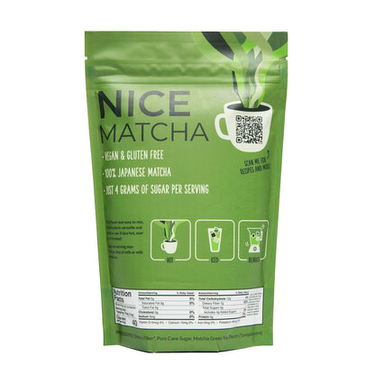 Two Leaves and a Bud Nice Matcha Latte Blend, Japanese Matcha Green Tea Powder, 2 Resealable Bags, 224g