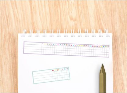 Writable Weekly & Monthly Habit Tracker Stickers,Goals Habits Track Labels for Planners,Scrapbooks,Journa