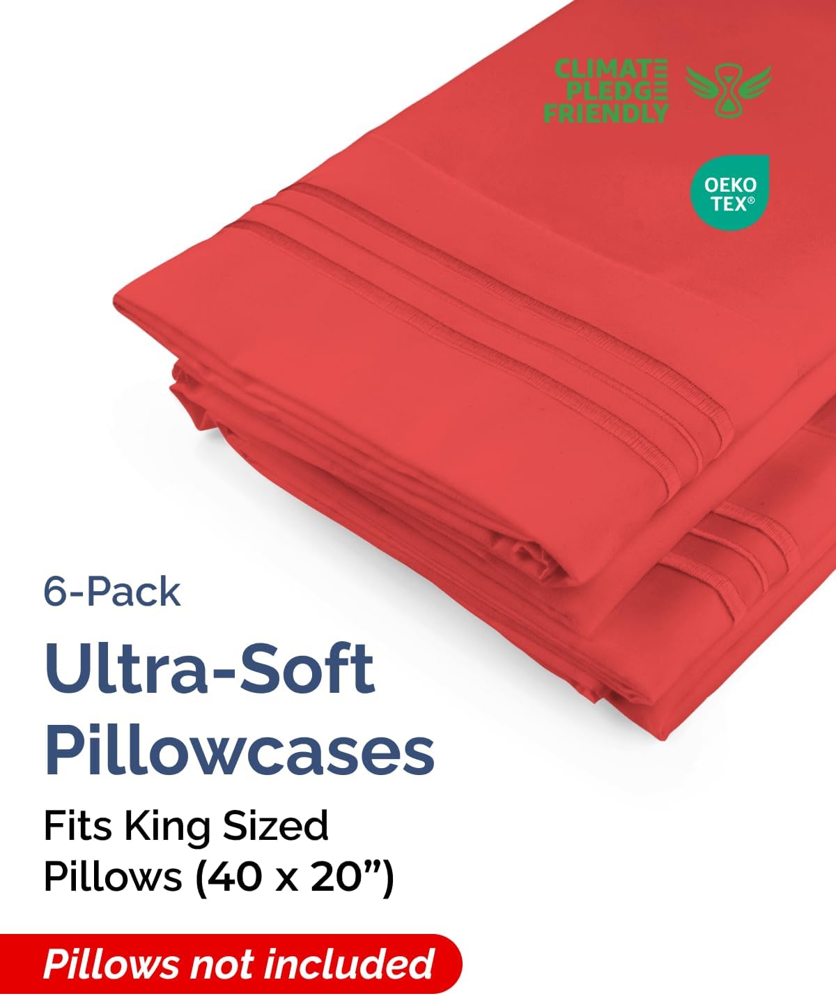 Standard Pillow Cases Set of 10 - Ultra Soft Hotel Quality Pillowcase Covers - Comfy, Cozy & Wrinkle Free - Shrink, Stain and Fade Resistant - Machine Washable Pillow Protectors - 10 Pcs Set - White - Colors B