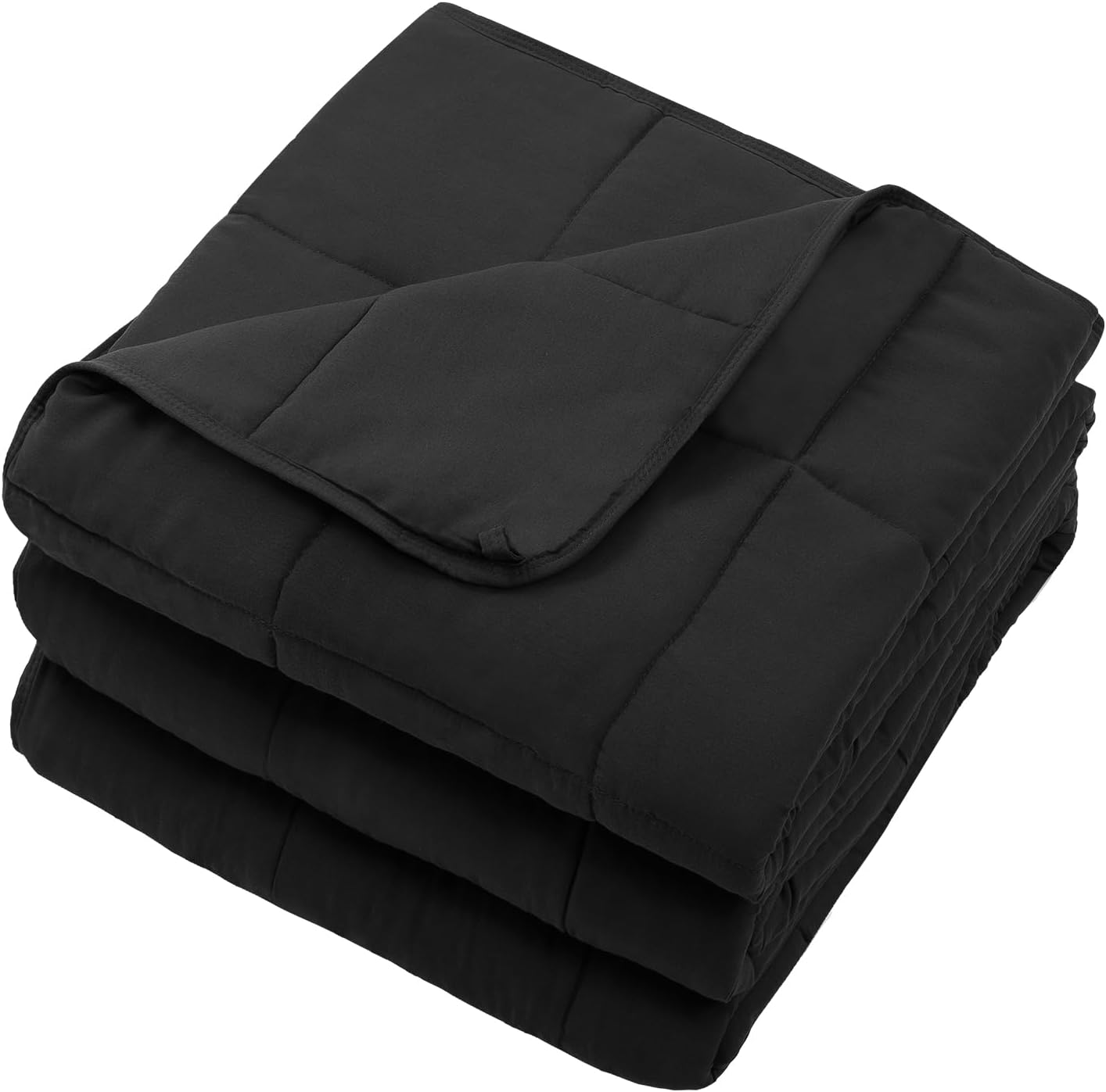 Weighted Lap Blanket for Adults 5lbs, 24"x29" Cooling Heavy Throw Blanket, Portable Travel Weighted Blankets, Soft Small Blankets Gift for Sleeping, Navy Blue