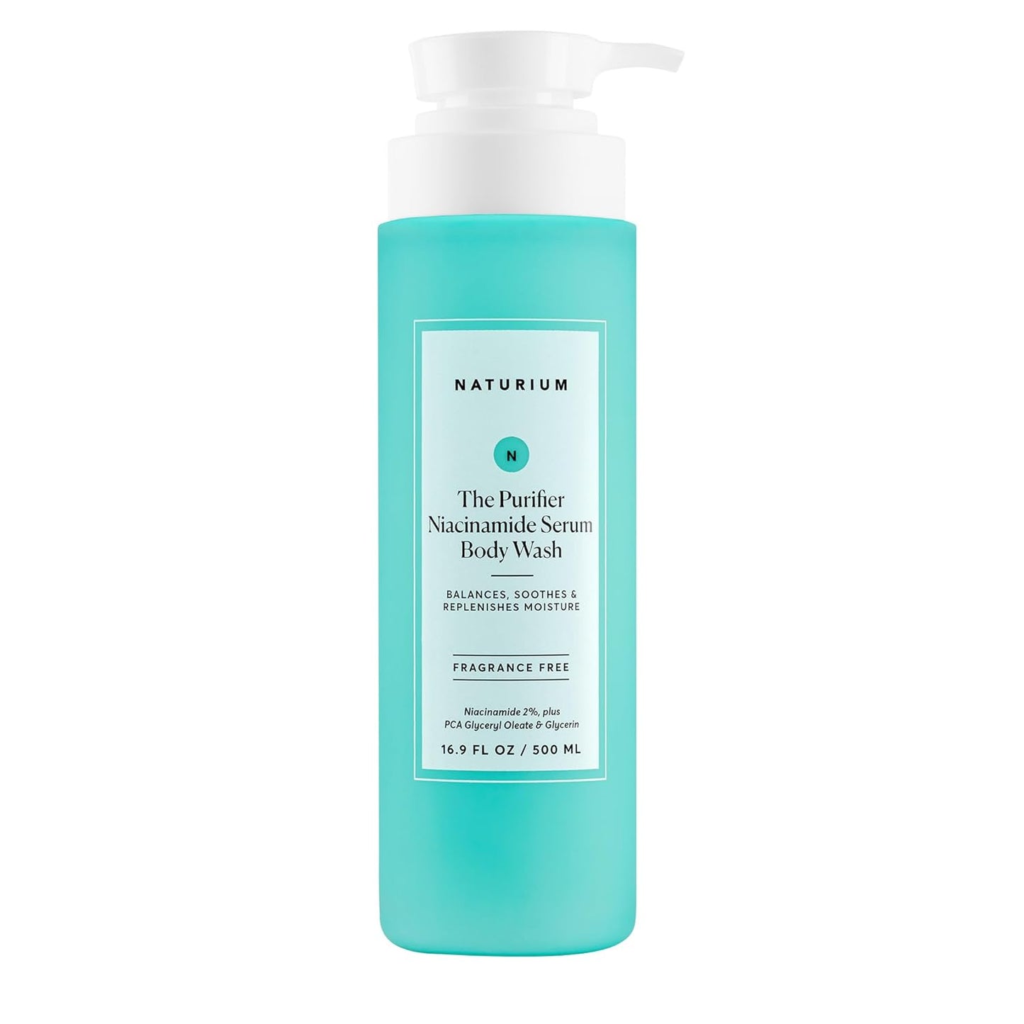 Naturium The Smoother Glycolic Acid Exfoliating Body Wash, Soft & Smoothing Cleanser, 16.9 oz